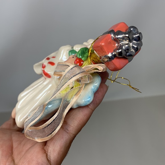 Let’s go shopping ANGEL with gifts Christmas tree ornament decoration used - Picture 12 of 17